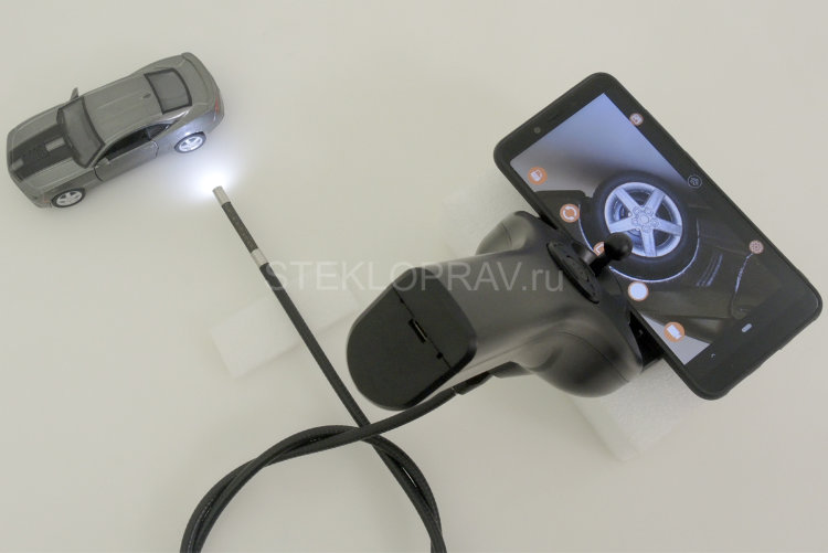 WiFi эндоскоп NN-08-6мм-1м joystick с камерой управляемой джойстиком по всем направлениям на 360гр. Android, iOS