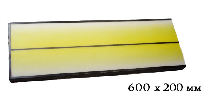 Лампа PDR  LED 12 600*200 (4 полосы) алюминий