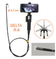 Управляемый автомобильный эндоскоп DELTA R-6-6,5мм-1метр обзор в двух направлениях на 360 гр. HD 1280*720. Оснащен термодатчиком.