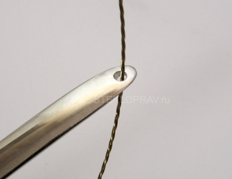 Шило плоское для прокола герметика и введения струны, 240 мм