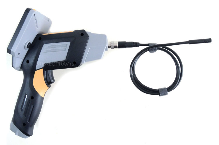 Эндоскоп IN-12-8мм-1м-dual со съемным монитором 4,3 дюйма и рукояткой "бластер"