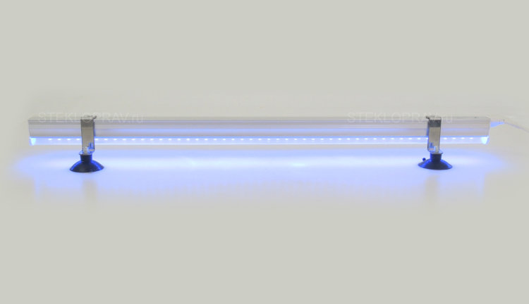 УФ лампа светодиодная 12В L600мм, питание от прикуривателя