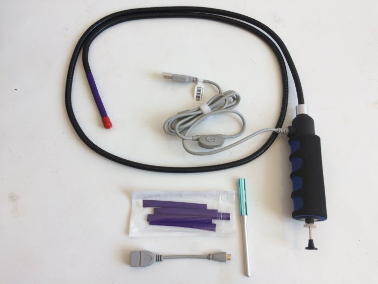 USB эндоскоп E-111-8мм-0,8м-Flex управляемая камера полужесткий кабель