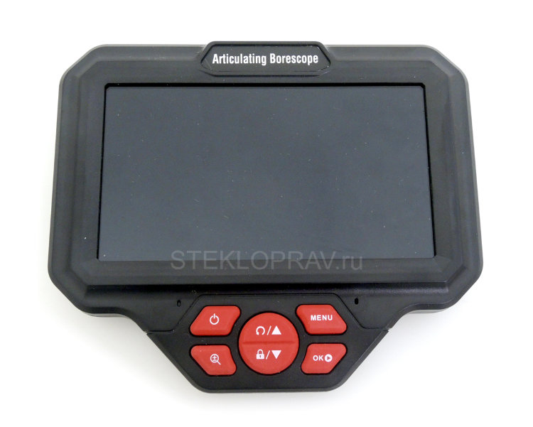 Эндоскоп Q-50-5мм-1м soft с управляемой камерой на 360гр, съемным IPS монитором 5" с возможностью быстрой его смены на USB соединение со смартфоном