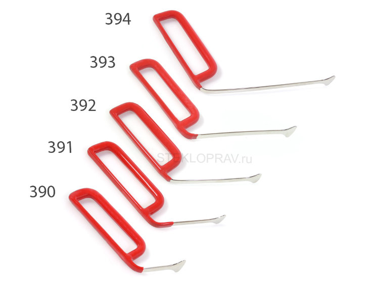 Набор PDR крюков "китовый хвост" № 390-394 с 25-мм наконечниками