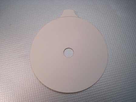 Белый абразивный круг для полировки автостекла, диаметр 75 мм., 3М.jpg