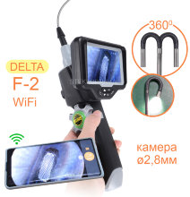 WiFi эндоскоп DELTA F-2-2,8мм-1метр с 4.5-дюймовым монитором и управляемой камерой