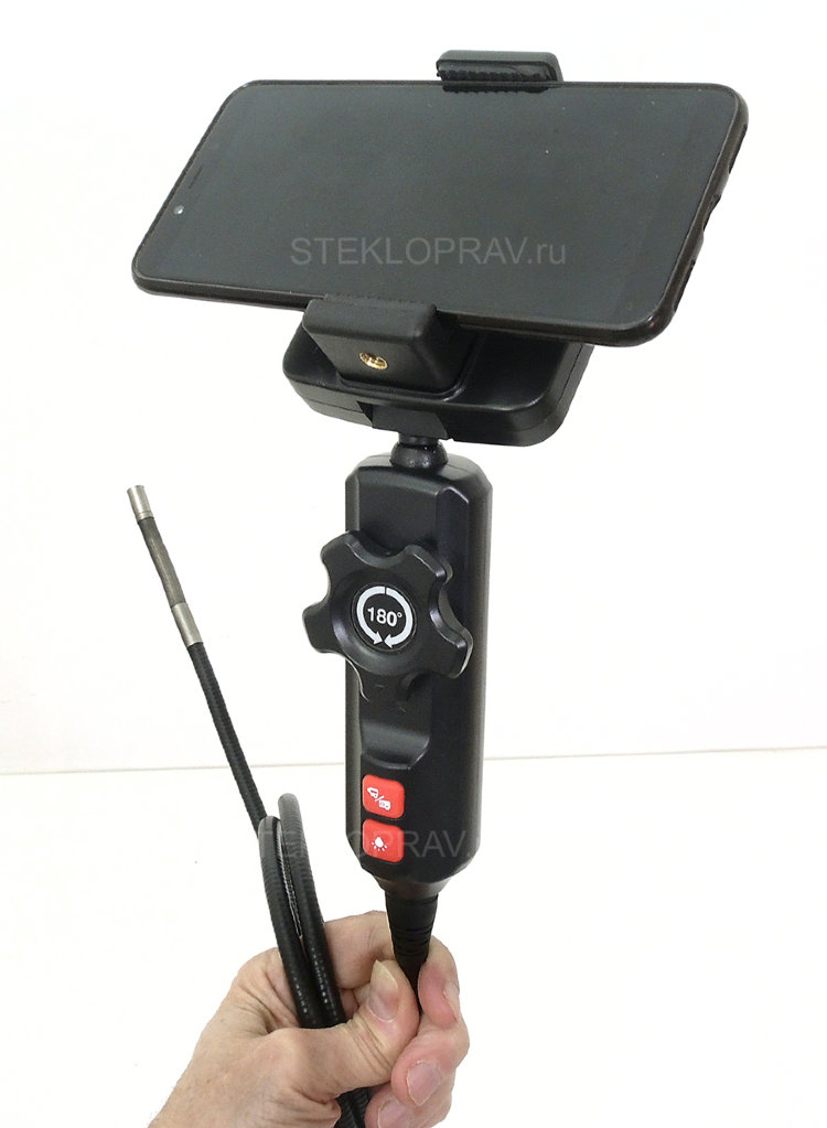 Android эндоскоп Q-2-OTG/USB-8мм-1,2м управляемый, HD flex, поворот камеры на 360гр в двух направлениях