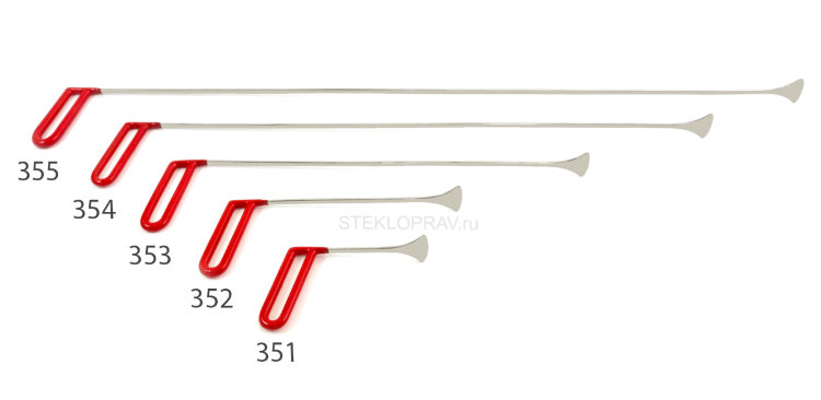 Набор PDR крюков "китовый хвост" № 351-355 с 50-мм наконечниками