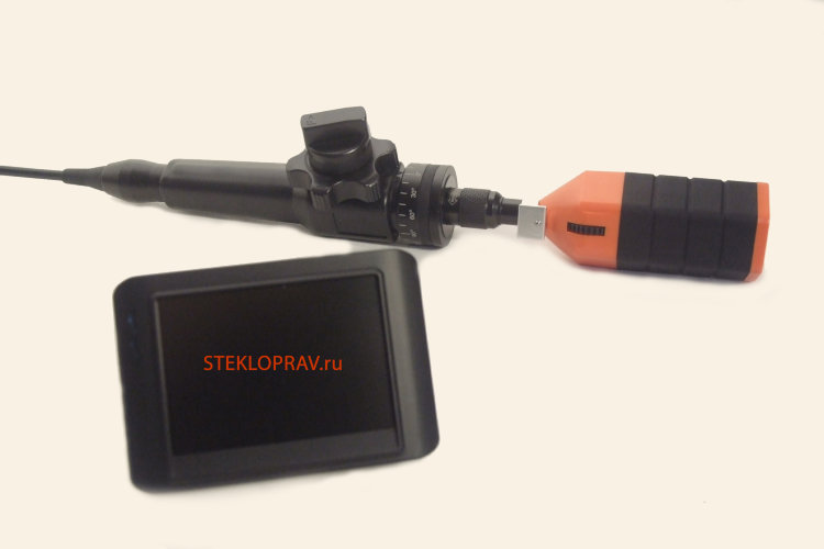 Видеоэндоскоп T-333-5,8мм-1м управляемая камера, WiFi соединение монитора с рукояткой