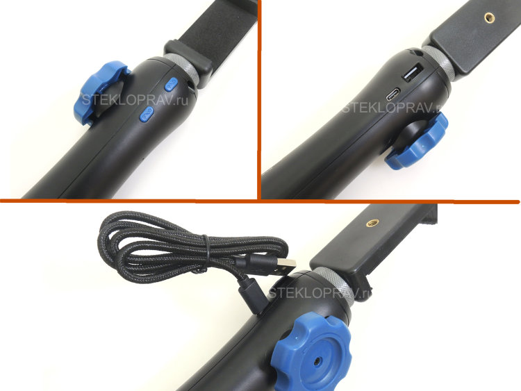 USB эндоскоп D-10-6,5мм-1м управляемый, поворот камеры на 360гр в двух направлениях 