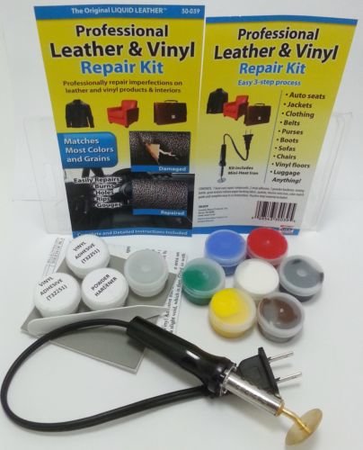 Набор для ремонта кожи диванов сидений машин лодок Pro Leather & Vinyl Repair Kit.JPG