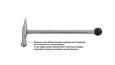 Молоток стальной нержавеющий под сменную насадку М8
