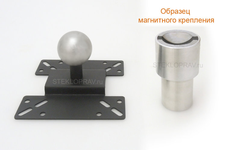 Площадка 100x100 для магнитного крепления PDR лампы диаметр, шарика: 35мм