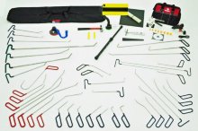 Профессиональный набор 40 нержавеющих крюков для удаления вмятин без покраски и аксессуары. 74 предмета. США. 
