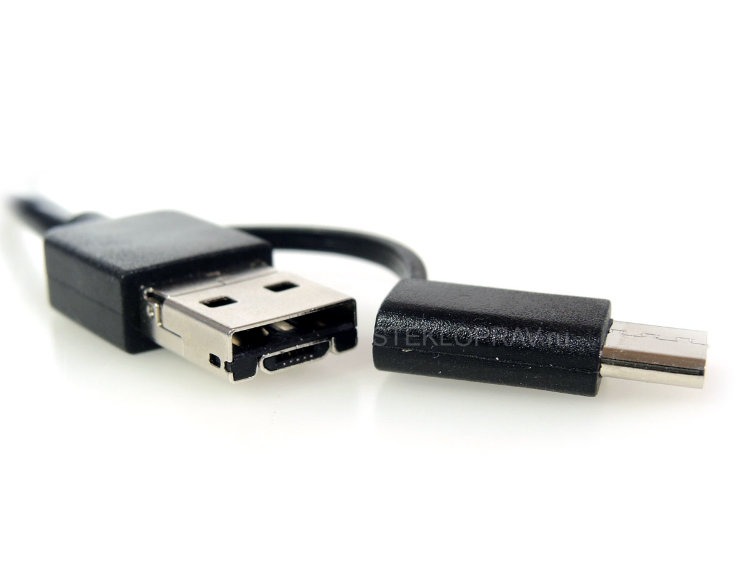USB эндоскоп IN-101-8мм-1м-dual с разъемом "3 в 1" - microUSB, Type-C, USB