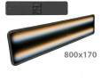 Плафон PDR Led 801 800*170 бюджетный с крепежным отверстием М8 (4 полосы) WC-WC. Электрон / механик - управление на выбор