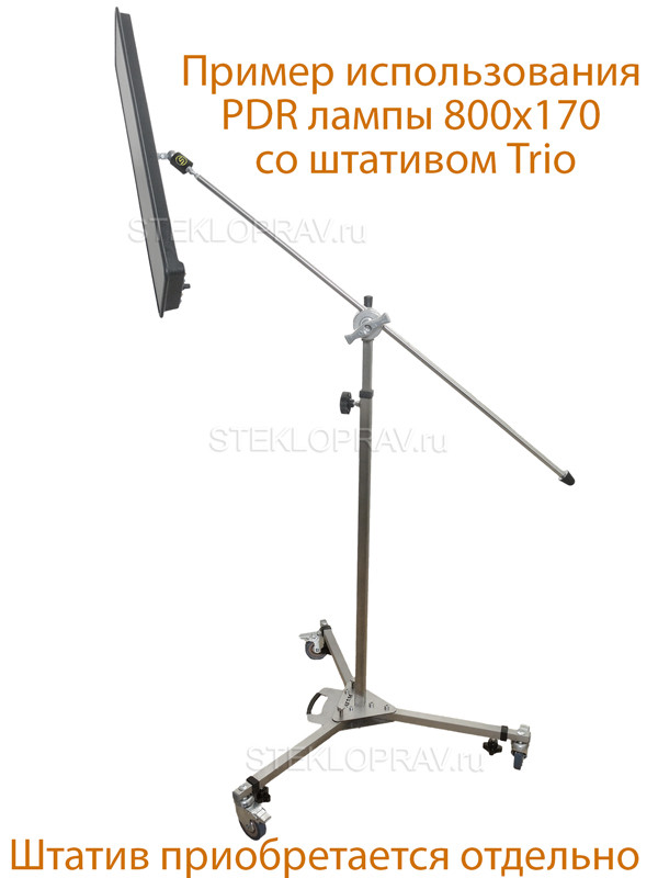 Плафон PDR Led 801 800*170 бюджетный с крепежным отверстием М8 (4 полосы) WC-WC. Электрон / механик - управление на выбор