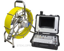 Канализационный эндоскоп KNR-20-50мм-60м с панорамным обзором на 360 гр и поворотом камеры на 180 гр