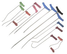 Набор pdr крюков инструмент для удаления вмятин. 15 штук. Алюминиевые ручки премиум