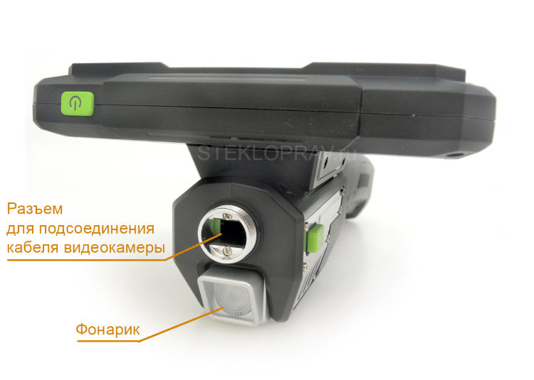 Эндоскоп с тройной видеокамерой IN-510-8мм-1м triple flex со съемным кабелем и IPS монитором 5" 
