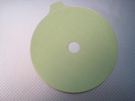 Зеленый абразивный круг для полировки автостекла, диаметр 75 мм., 3М..jpg