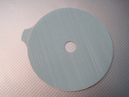 Голубой абразивный круг для полировки автостекла, диаметр 75 мм., 3М..jpg