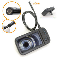 Эндоскоп IN-51-8мм-1м-dual с двойной видеокамерой,  съемным кабелем и IPS экраном