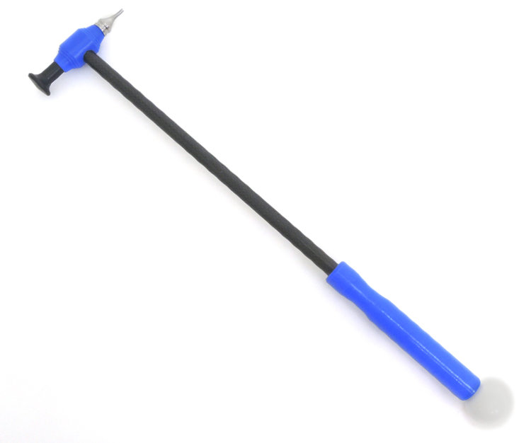 Молоток с ручкой из углеродного волокна, 430мм, с комплектом сменных насадок